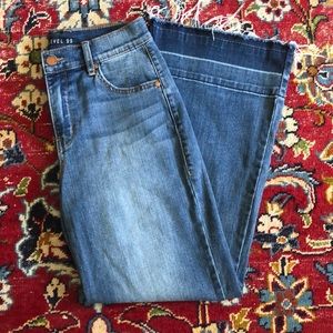 Level 99 Raw Hem High Rise Wide Legs